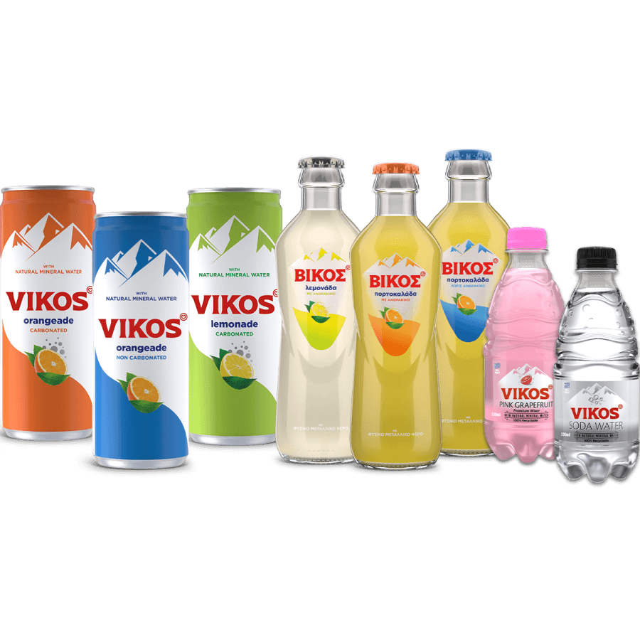 vikos refreshments with natural mineral water