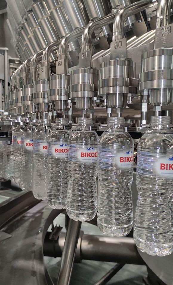 Vikos natural mineral water bottling factory