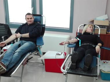Αιμοδοσία εργαζομένων της εταιρείας Βίκος (Ιανουάριος 2018)