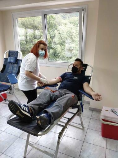 Αιμοδοσία εργαζομένων της εταιρείας Βίκος (Οκτώβριος 2020)