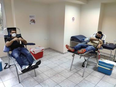Αιμοδοσία εργαζομένων της εταιρείας Βίκος (Οκτώβριος 2020)