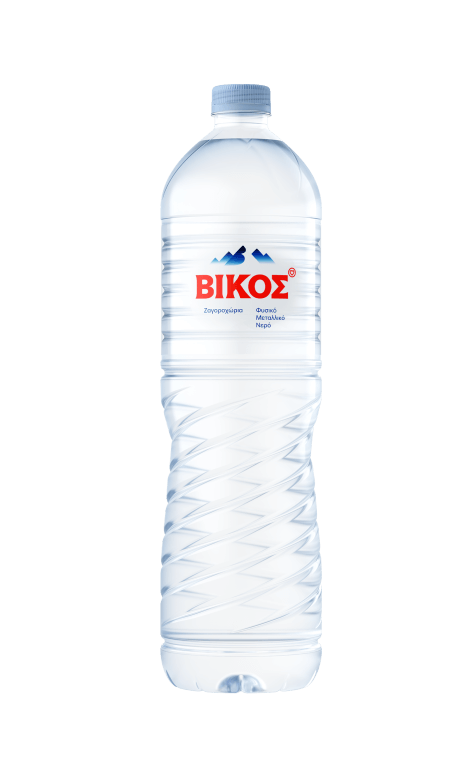 μεγάλο μπουκάλι φυσικού μεταλλικού νερού βίκος 1,5 λίτρο