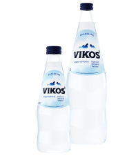 sparkling natural mineral water bottle